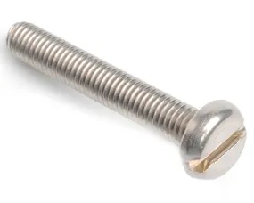 2-56 UNC X 1.1/4 SLOT PAN MACHINE SCREW ASME B18.6.3 A2 STAINLESS STEEL