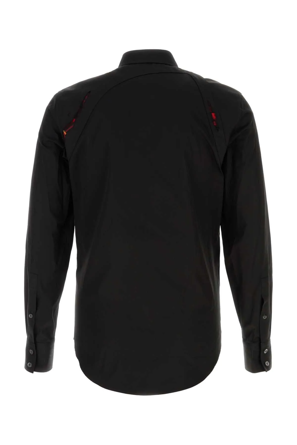 Alexander Mcqueen Black Poplin Shirt