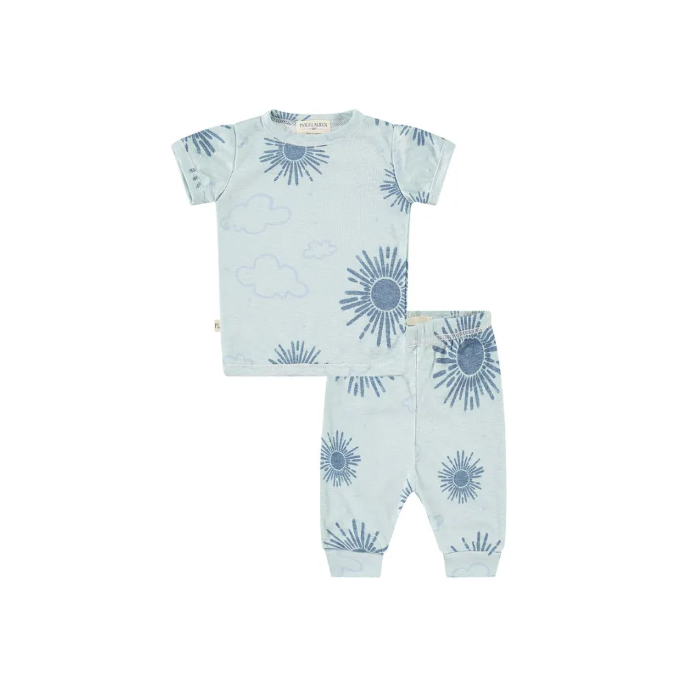 Baby Sun Burst Slub Tee and Legging