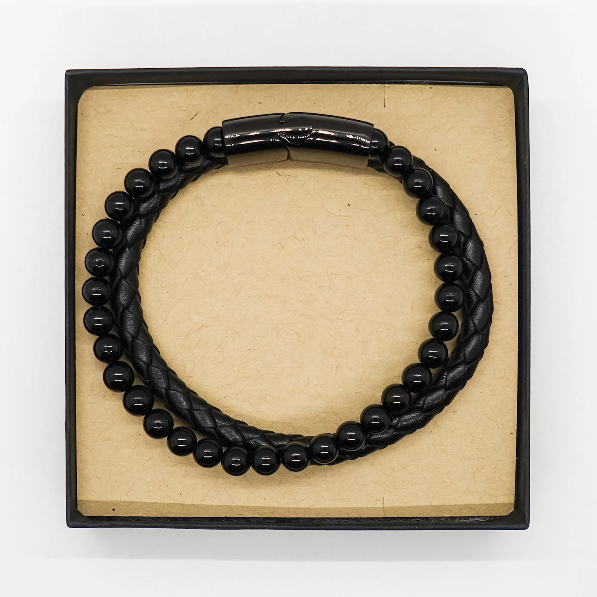 Badass Author Gifts, I'm Author not a magician, Sarcastic Stone Leather Bracelets for Author Birthday Christmas for  Men, Women,