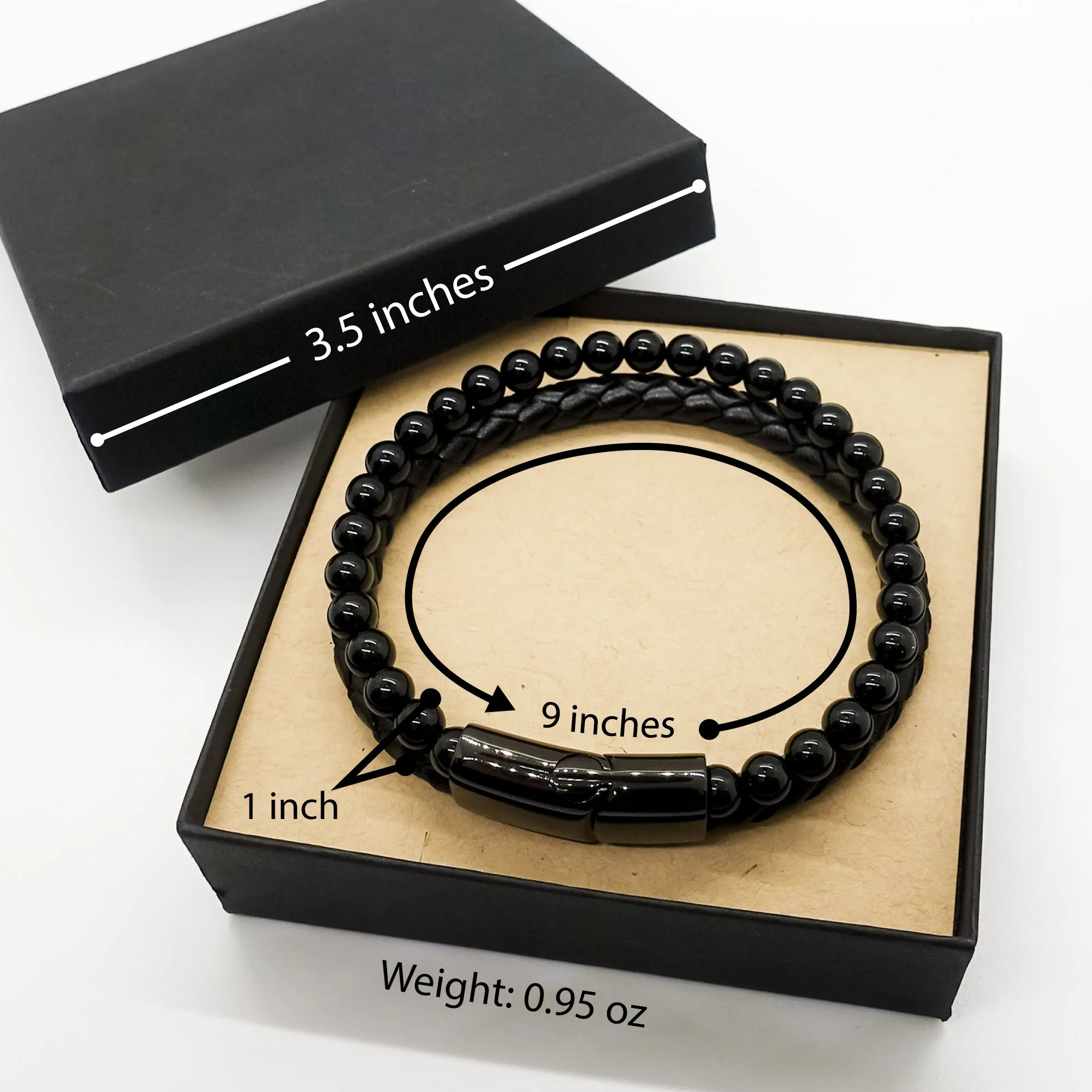 Badass Author Gifts, I'm Author not a magician, Sarcastic Stone Leather Bracelets for Author Birthday Christmas for  Men, Women,