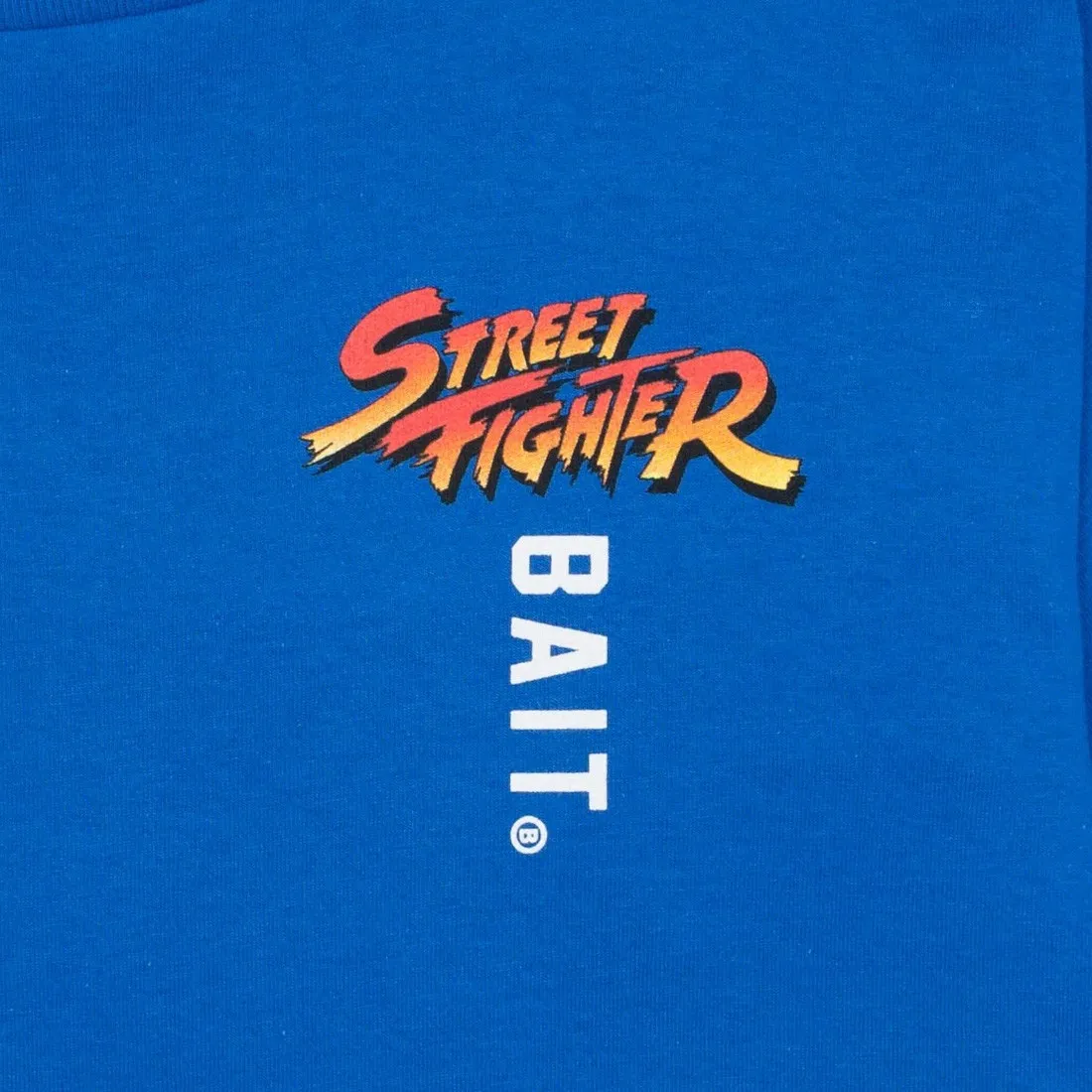 BAIT x Street Fighter Men Akuma Versus Ryu Stance Long Sleeve Tee (blue / royal)