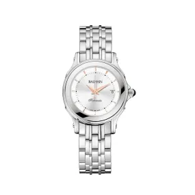 Balmain Women's Eria Round Black Dial Stainless Steel Automatic Watch