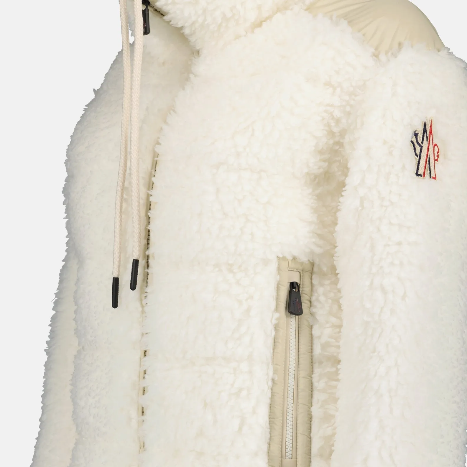 Casual White Puffer Jacket with Hood