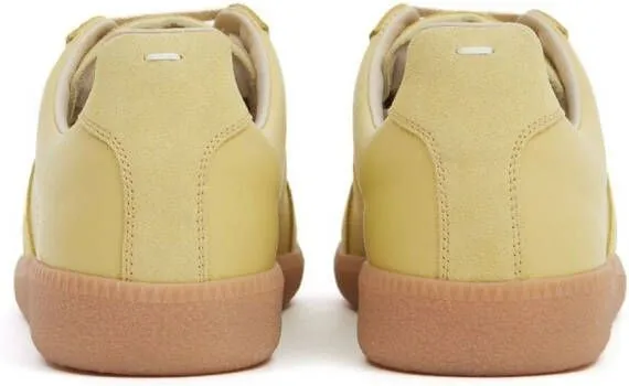 Maison Margiela Replica low-top leather sneakers Yellow