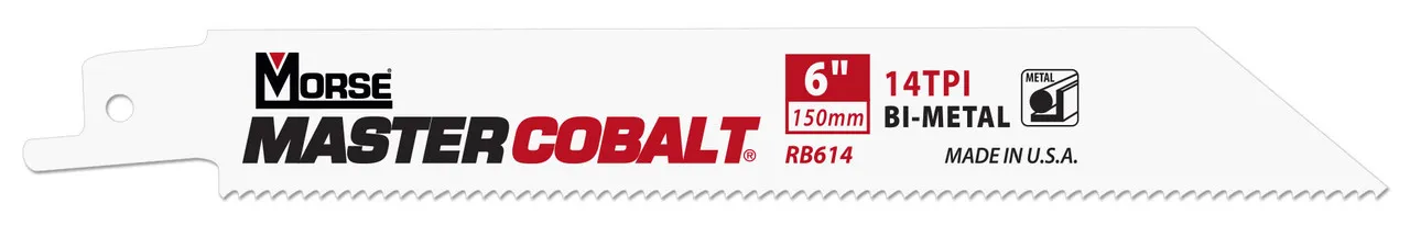 MK Morse RB125014T25 - Recip Saw Blade (BiMetal) "Master Cobalt Metal" 12" x 0.050" 14TPI 25/Pack