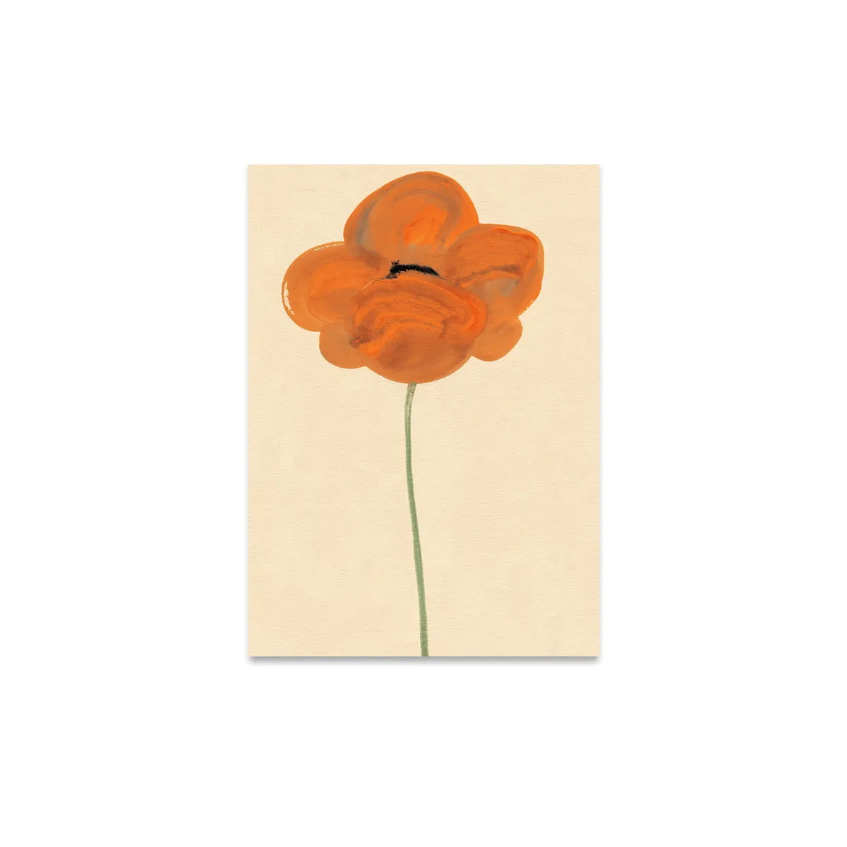Paper Collective - Orange Vallmo Poster, 30 x 40 cm