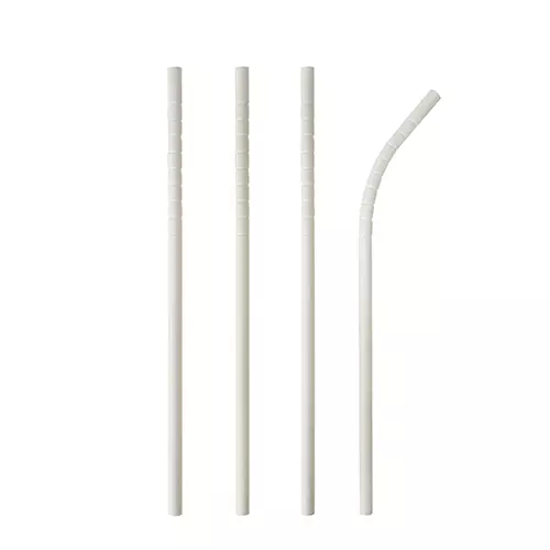 Papstar Pure Paper Drinking Straws Ø 6 mm - 20 cm Flexible
