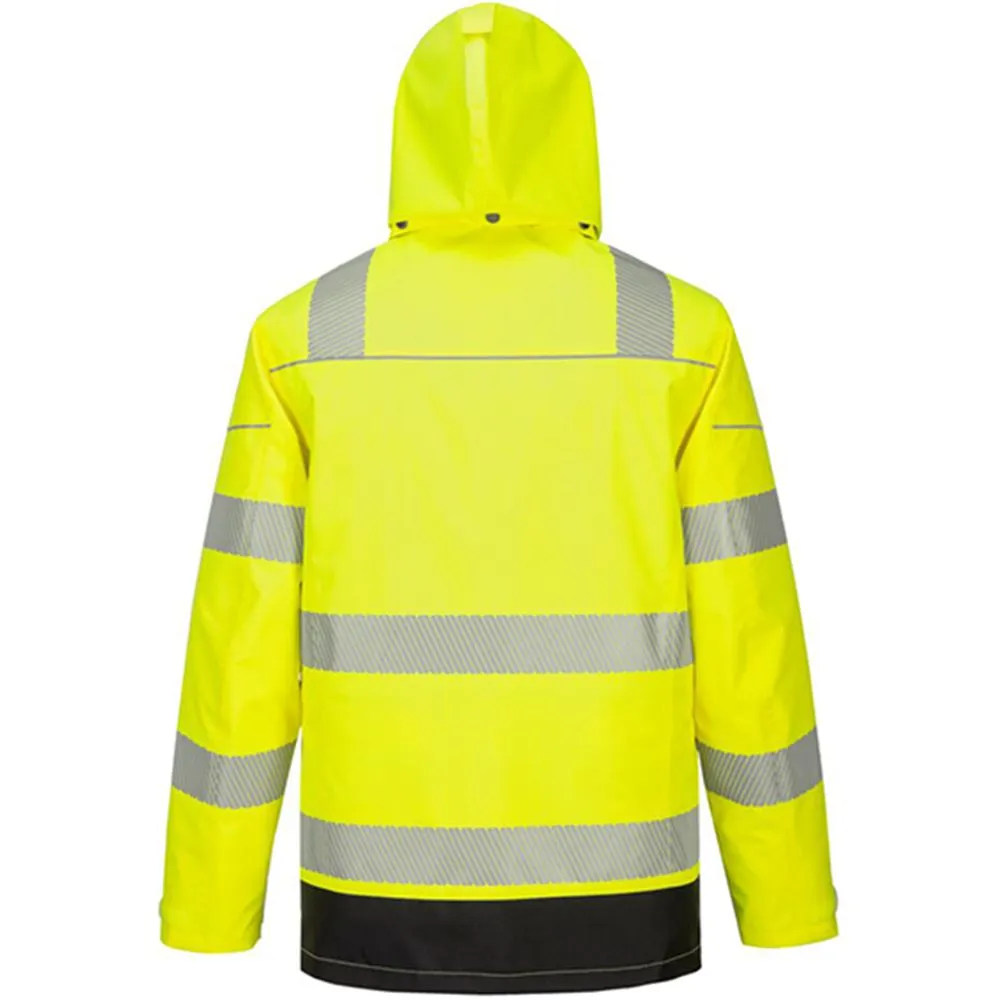 Portwest PW367 PW3 Yellow/Black Mesh Lined Hi Vis 5-in-1 Jacket