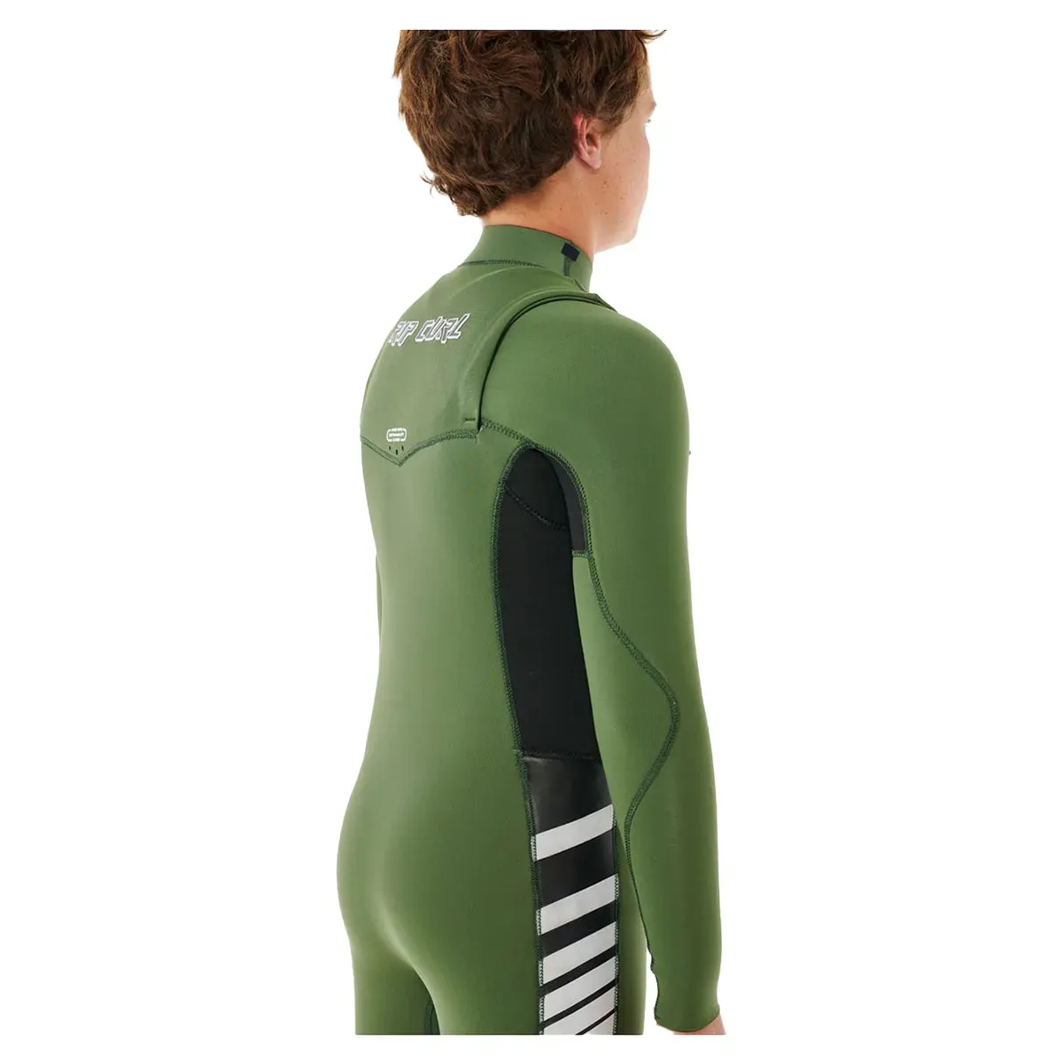 Rip Curl Junior Dawn Patrol 5/3mm Chest Zip Wetsuit - Green - 23/24