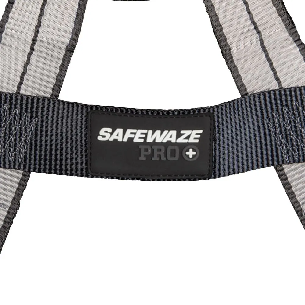 Safewaze 020-1221 PRO+ Slate Full Body Harness: Alu 1D, Alu QC Chest/Legs, Small