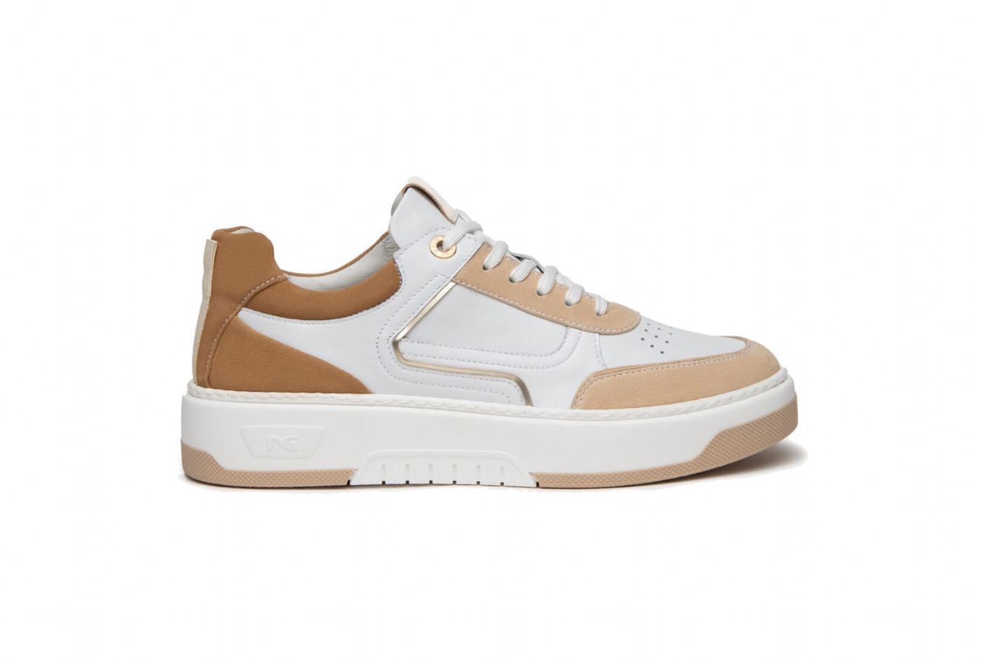 SNEAKERS NEROGIARDINI DONNA SKIPPER BIANCO/ECRU E409992D/437