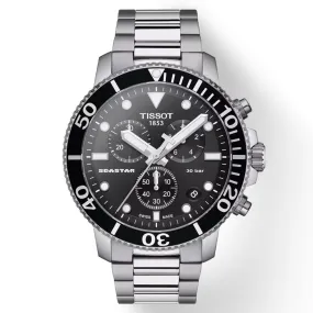 Tissot T-Sport Black Dial Men 45.5mm