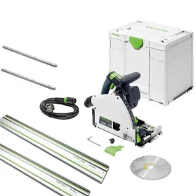 TS 60 KEBQ-Plus Master Edition Brushless Plunge Cut Saw (2x1.4M Rails & Joining Bars)