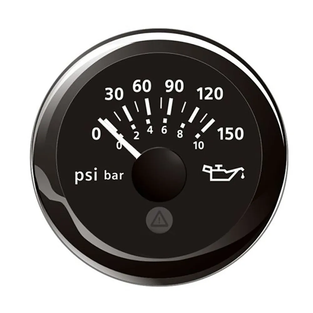 Veratron 52MM (2-1/16) ViewLine Oil Pressure Indicator 0 to 150 PSI - Black Dial  Round Bezel [A2C59514118]
